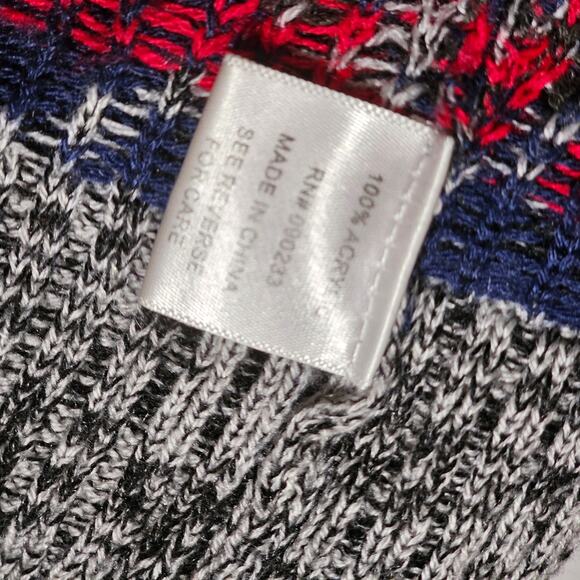 Roxy Aztec Print Draped Knit Cardigan Sweater Size M Western Americana Festival - Picture 6 of 8